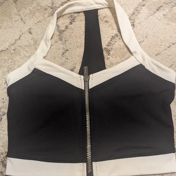 adidas Intimates Sleepwear Bebe Black And White Sports Bra1